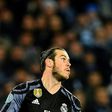 Real Madrid's forward Gareth Bale eyes the ball during the UEFA Champions League football match against SSC Napoli on March 7, 2017