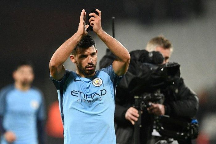 Manchester City's Argentinian striker Sergio Aguero was left out of the starting line-up for Premier League wins over West Ham United and Swansea City