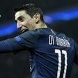 Paris Saint-Germain's forward Angel Di Maria celebrates after scoring a goal during the UEFA Champions League round of 16 first leg football match between Paris Saint-Germain and FC Barcelona on February 14, 2017
