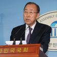 Former United Nations secretary-general Ban Ki-moon announces an end to his attempt to seek South Korea's presidency at the National Assembly in Seoul on February 1, 2017