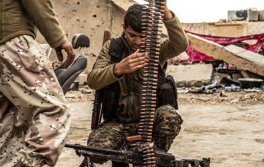 The Kurdish-led Syrian Democratic Forces are trying to pound the last remaining jihadists into surrender