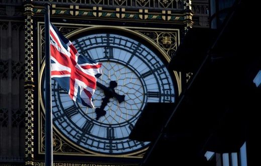 A Union flag flies near the Houses of Parliament in London. Parliament is to vote Wednesday on holding a snap election in June, as Prime Minister Theresa May seeks to make strong gains against the opposition ahead of gruelling Brexit negotiations