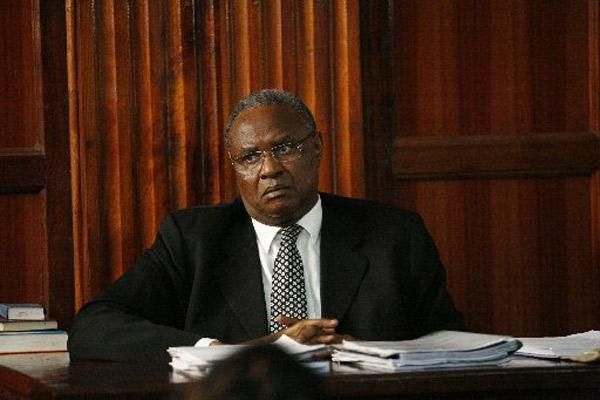 Former Minister Chris Murungaru at Milimani Law Courts