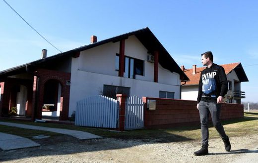 The family home, in the small Croatian town of Palovec, where a woman's body was found in the freezer
