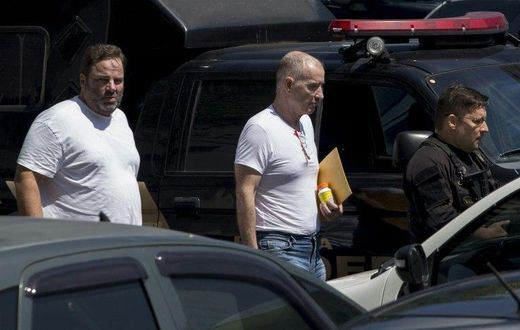 Brazil Supreme Court Justice Gilmar Mendes said while businessman Eike Batista's (C) alleged crimes were serious, they did not warrant being jailed during legal proceedings