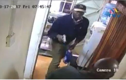 File image of a screengrab images of daring daylight robbery caught on camera in Uthiru