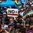 Venezuelan opposition activists protest against the government of President Nicolas Maduro, in Caracas, on May 15, 2017