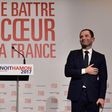 Benoit Hamon on January 29, 2017, at his campaign headquarters in Paris