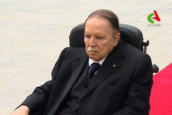 Algerian President Abdelaziz Bouteflika, pictured in 2106, appeared on television receiving Algeria's minister for African Union and Arab League affairs