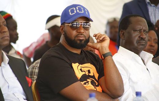 Mombasa Governor Hassan Joho and ODM leader Raila Odinga