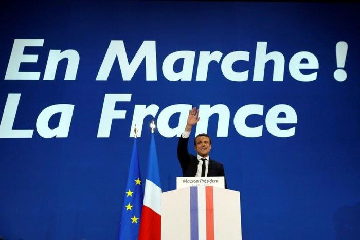 Emmanuel Macron topped the polls in the first round of the French presidential election. He will face far-right candidate Marine Le Pen in the May 7 run-off
