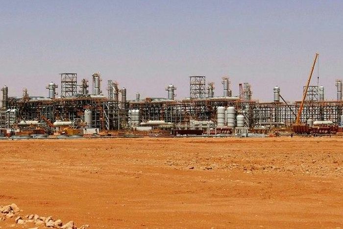 The In Amenas gas field in Algeria -- the country has major oil and gas reserves but faces a financial crisis due to the collapse in oil prices