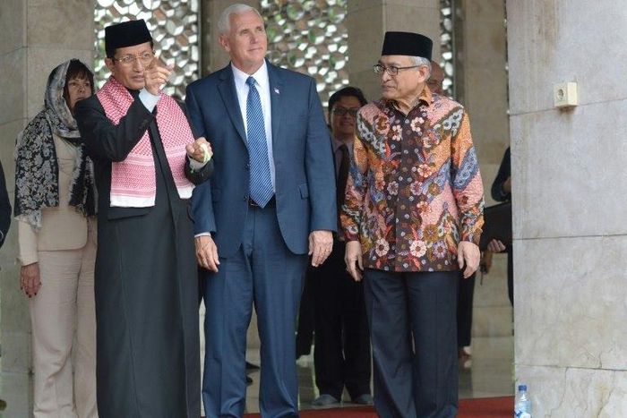 US Vice President Mike Pence's visit to Indonesia represents the most high-profile outreach to Muslims by the Donald Trump administration since the brash billionaire came to office