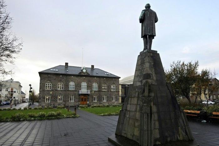 Iceland's parliament is seen in 2008 in the capital Reykjavik