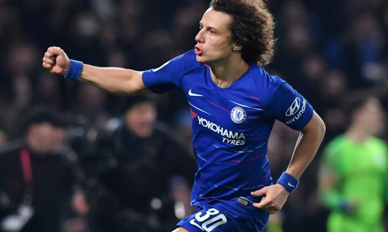 David Luiz scored Chelsea's winning penalty