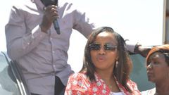 Senator Kihika stnding in as a bodyguard while DP Ruto was addressing Kenyans