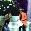 Wizkid and Mr Eazi at the Ghana Music Awards