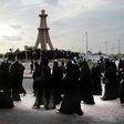 Saudi Shiites take part in a protest on January 2, 2016 in Qatif against the execution of a prominent Shiite Muslim cleric by Saudi authorities for his involvement in protests that broke out in 2011