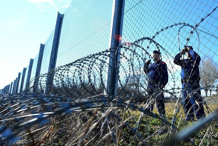 Hungary erected razor wire fences on its borders with Serbia and Croatia in 2015