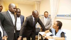 Deputy President Visits Victims of Dusit Attack in Hospitals