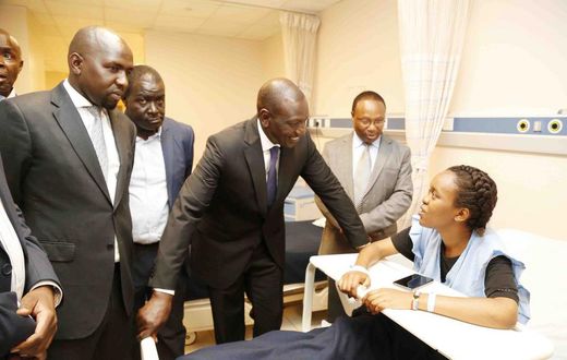 Deputy President Visits Victims of Dusit Attack in Hospitals