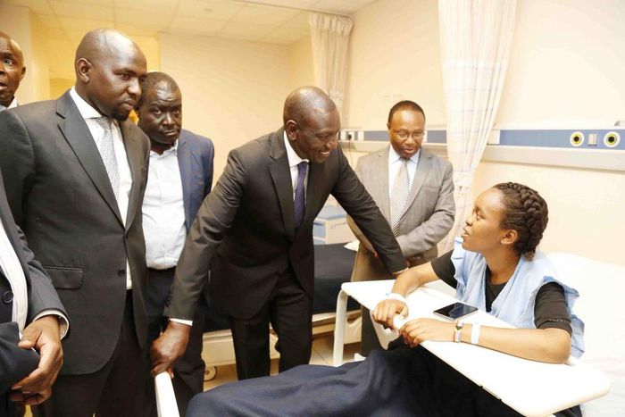 Deputy President Visits Victims of Dusit Attack in Hospitals