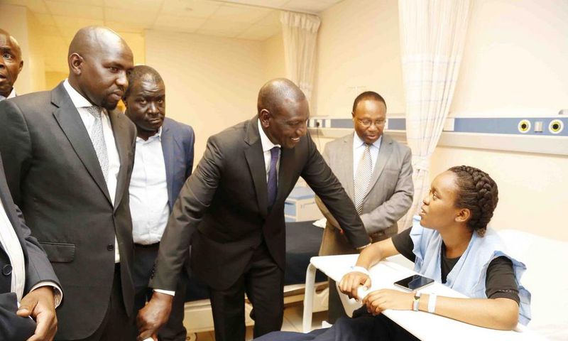 Deputy President Visits Victims of Dusit Attack in Hospitals