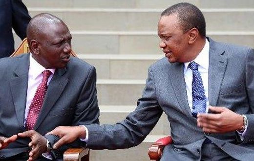 President Uhuru Kenyatta and his deputy William Ruto