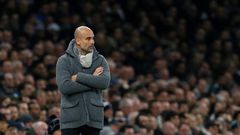 Manchester City manager Pep Guardiola has the awkward task of keeping his side in contention for both the Premier League and Champions League