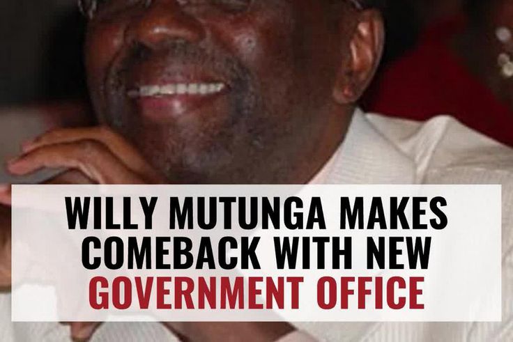 Willy Mutunga Makes Comeback With New Government Office