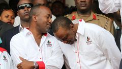 President Uhuru Kenyatta and Governor Hassan Joho