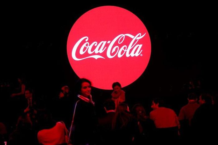 The Coca-Cola Company logo is pictured during a presentation in Paris, France, January 19, 2016. REUTERS/Benoit Tessier