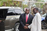 Interior CS Fred Matiang'i with Immigration Principal Secretary Gordon Kihalangwa (Twitter)