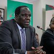 Chairman council of Governors Wycliffe Oparanya with his vice chairman Mwangi wa Iria during a presser