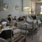 Wounded Afghan men at an emergency hospital in Lashkar Gah, on October 6, 2016