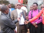 File image of Gakuyo addressing the press flanked by other religious leaders