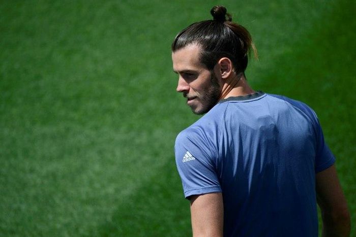 Real Madrid's Welsh forward Gareth Bale attends a training session at Valdebebas Sport City in Madrid on May 30, 2017 at the Media Day event prior to the UEFA Champions League football match final Juventus vs Real Madrid