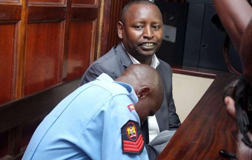 Samburu Governor Moses Kasaine Lenolkulal during his court appearance on Wednesday, his bail was reduced from Sh100 million to Sh10 million