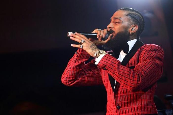 Rapper Nipsey Hussle, who was long part of the underground rap circuit but struggled to find fame, was nominated for a Grammy for his album "Victory Lap"