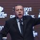 Turkish President Recep Tayyip Erdogan gestures as he speaks in Istanbul on March 12, 2017
