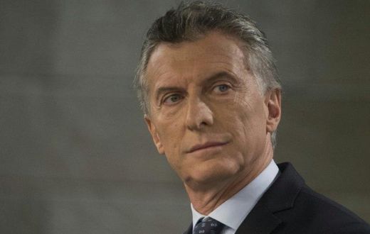 Argentinian President Mauricio Macri speaks during a joint press conference with Spanish Prime Minister at Moncloa Palace in Madrid on February 23, 2017