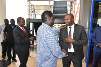 Raila Odinga with Rashid Echesa