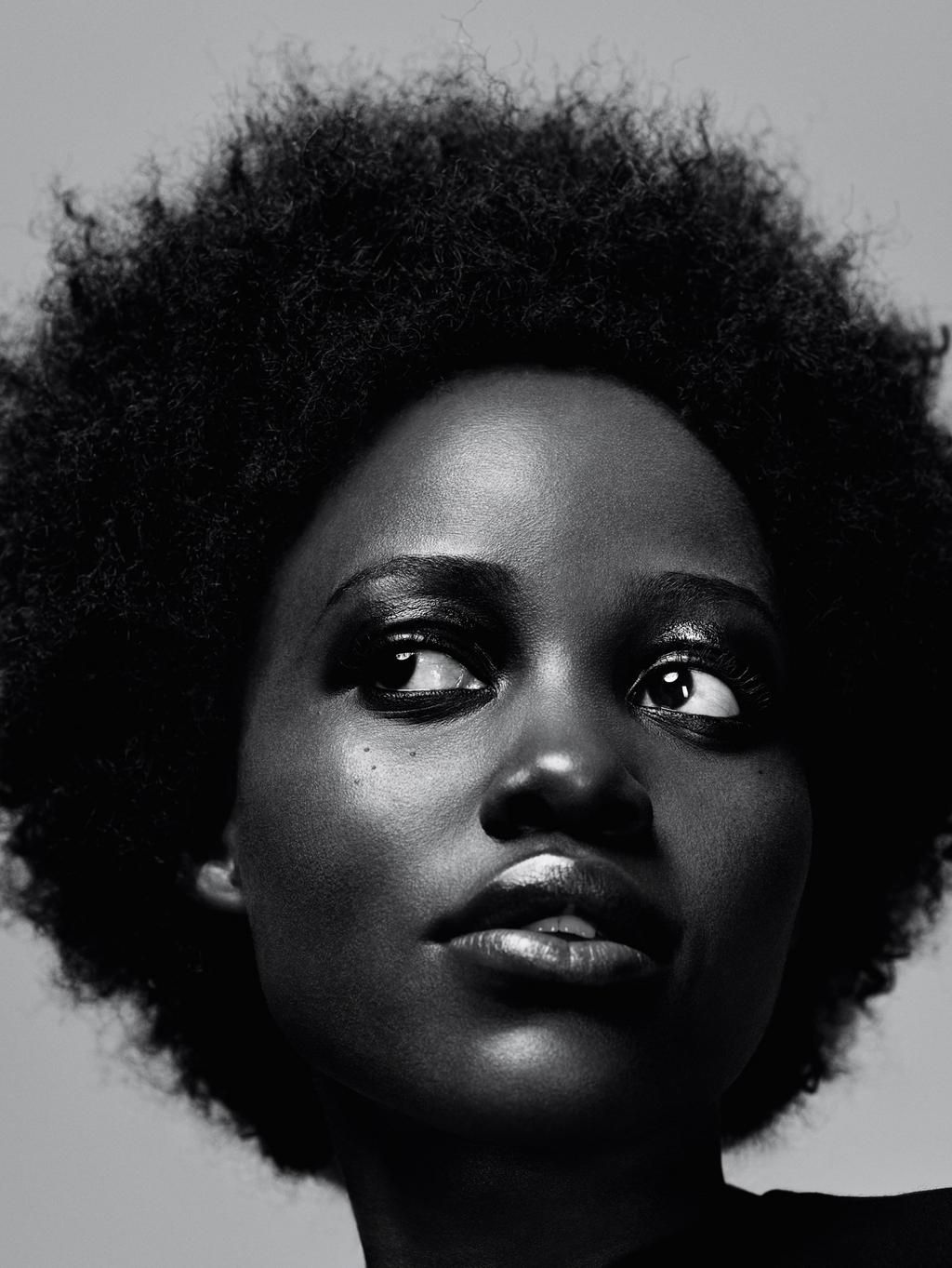 Lupita and her afro in all its glory for Another magazine