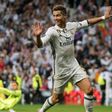 Real Madrid's forward Cristiano Ronaldo celebrates after scoring against Atletico Madrid on May 2, 2017