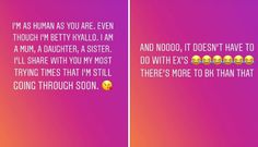 Betty's post (Instagram)