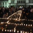 People take part in a protest at the Square of the Constitution in Guatemala City on March 9, 2017, following the death of 40 girls in a recent fire at a government-run children's shelter in San Jose Pinula, east of the capital