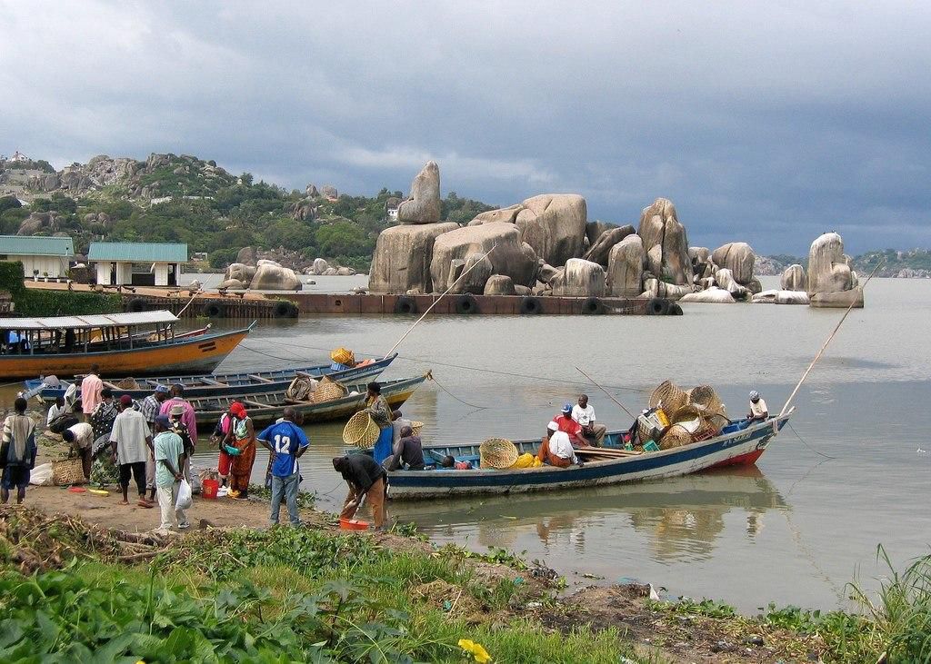Fishermen on Lake Victoria