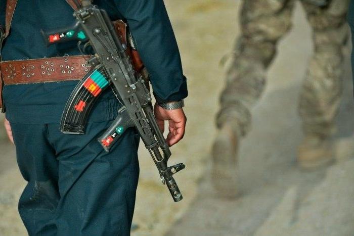 An American official said a shootout occurred at a military ammunition supply point near Camp Morehead, a base used for Afghan commando training