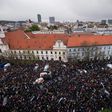 The rally in Slovakia's capital Bratislava was organised by a couple of high school students