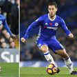 Chelsea's N'Golo Kante (left) and Eden Hazard are on the six-strong shortlist for England's Professional Footballers' Association Player of the Year award
